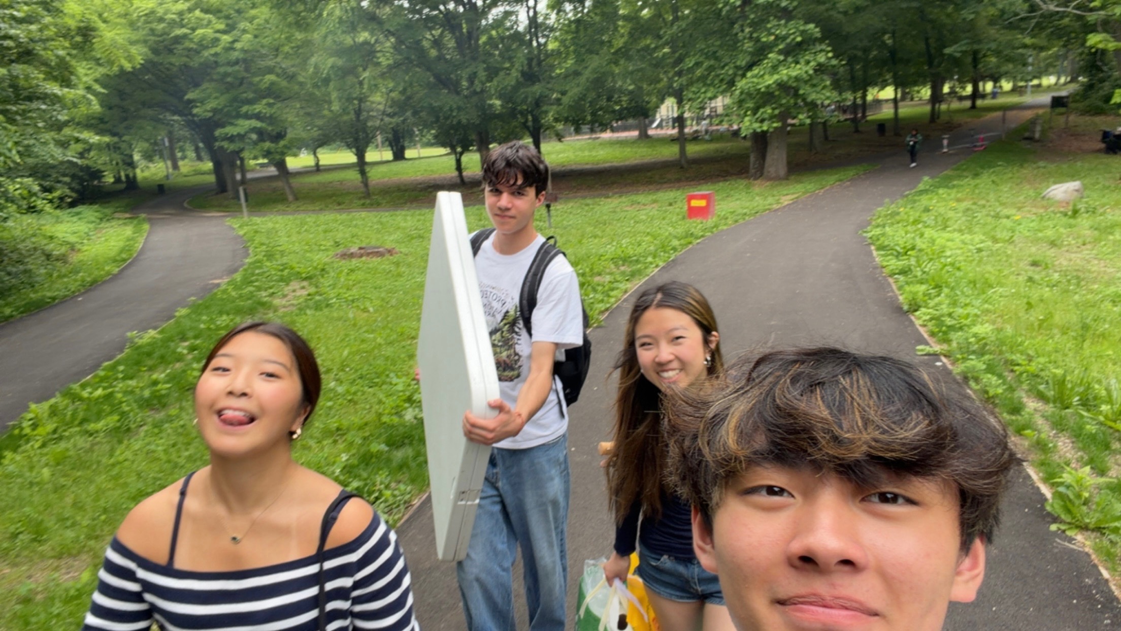 Student volunteers leading an emergency preparedness activity